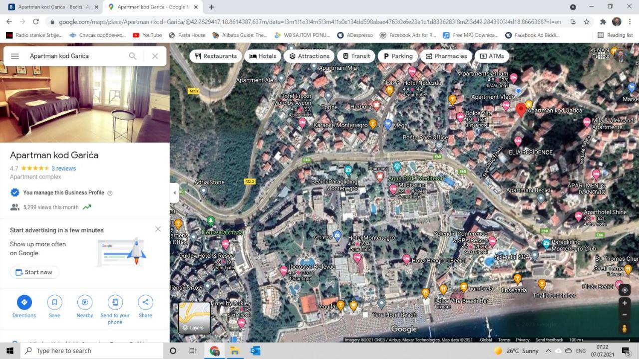 Apartamento Bella Budva Bečići Exterior foto